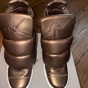 Giuseppe wedge  Bronze High-Top Sneakers